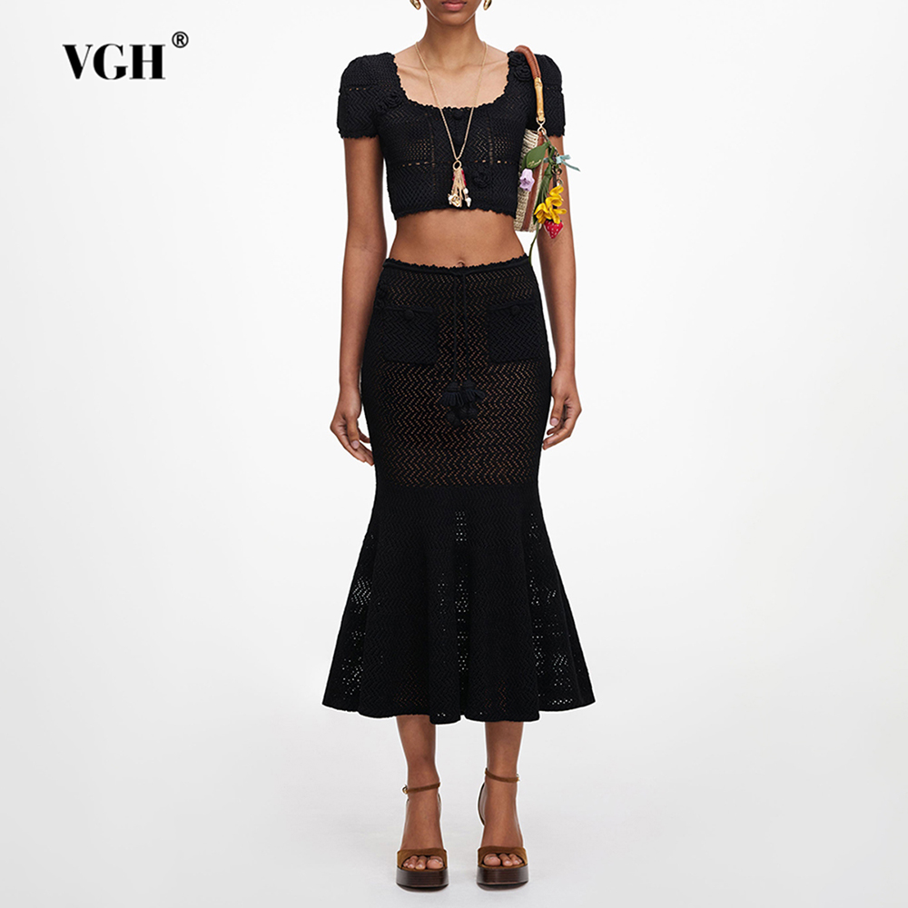 Conjunto de Duas Peças VGH Pre - Crop Top Crochet avaliação e preço