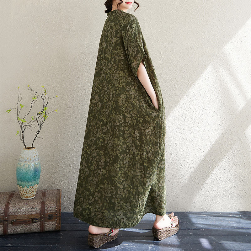Vestido Feminino de Verão com  - Linen Dress Wrap avaliação e preço