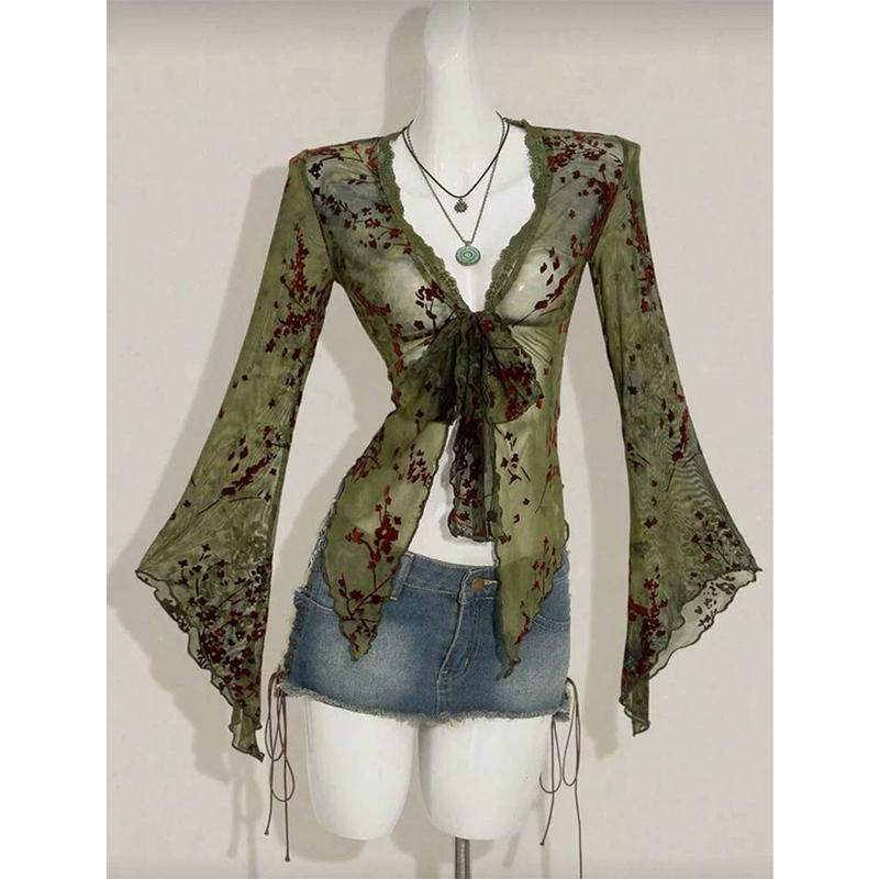 Camisas Vintage Florais em Mal - Romper Floral Print avaliação e preço