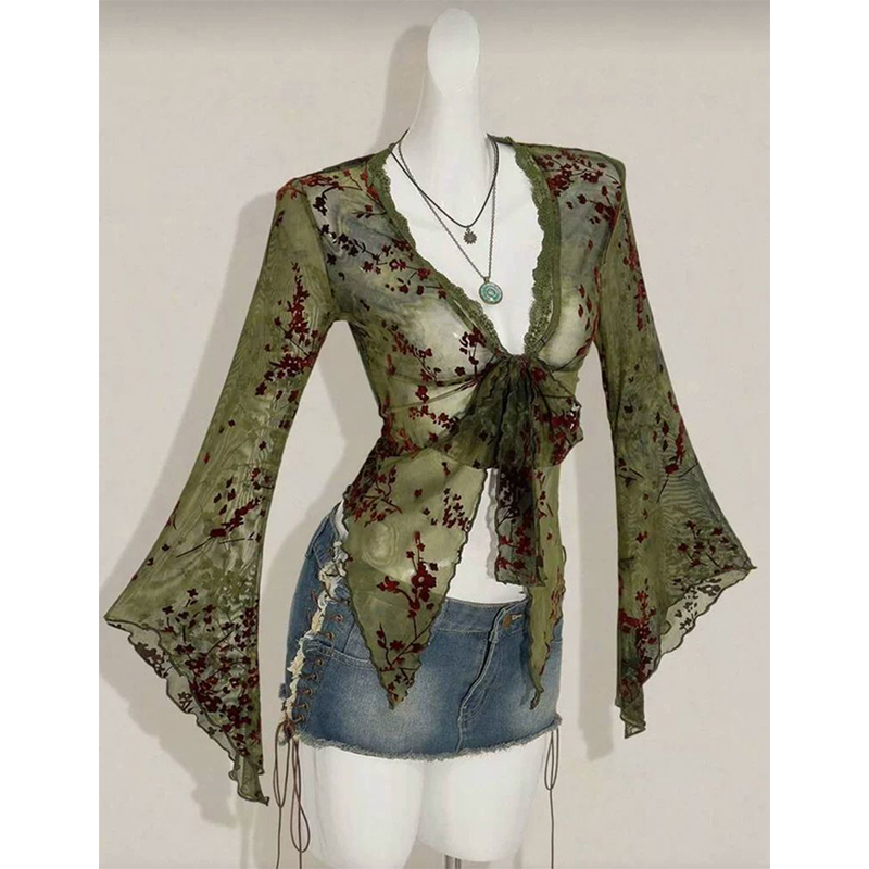 Camisas Vintage Florais em Mal - Romper Floral Print avaliação e preço