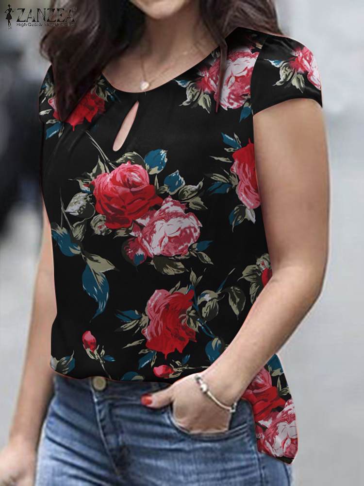 Zanzea verão boêmio manga curt - Romper Floral Print avaliação e preço