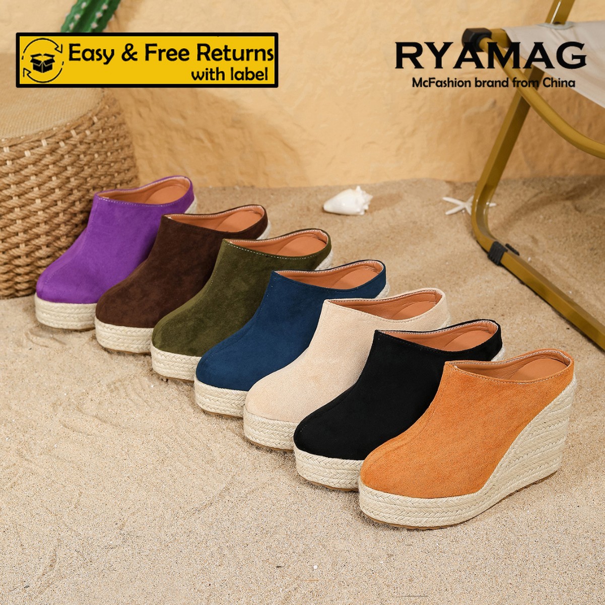Sandálias Anabela Confortáveis - Wedge Espadrille Women avaliação e preço