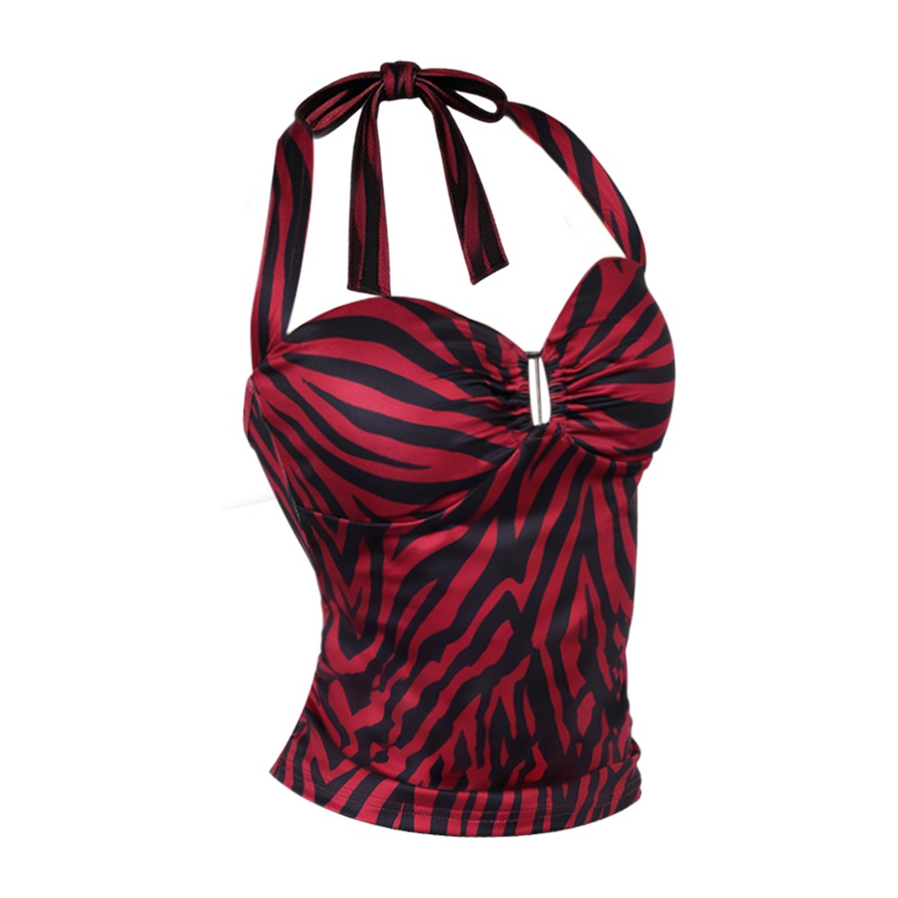Nikki Cosplay Top Halter Verme - Maxi Dress Halter avaliação e preço
