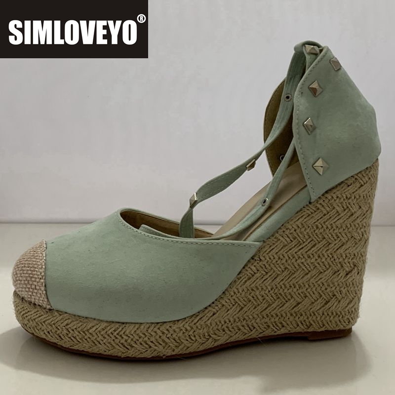Simloveyo alpercatas femininas - Wedge Espadrille Women avaliação e preço