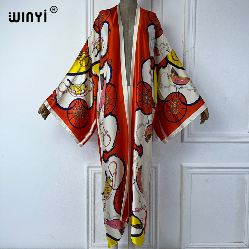 WINYI Kimono Estampado Boho, C - Cover Up Kaftan avaliação e preço