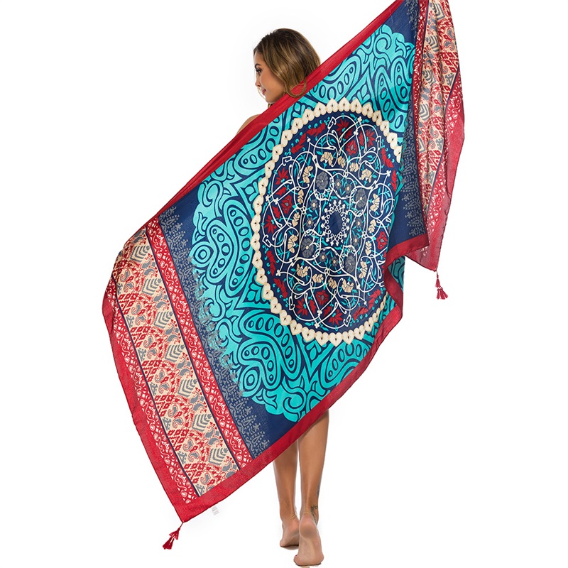 2018 novo 90x180cm sarja algod - Cover Up Kaftan avaliação e preço