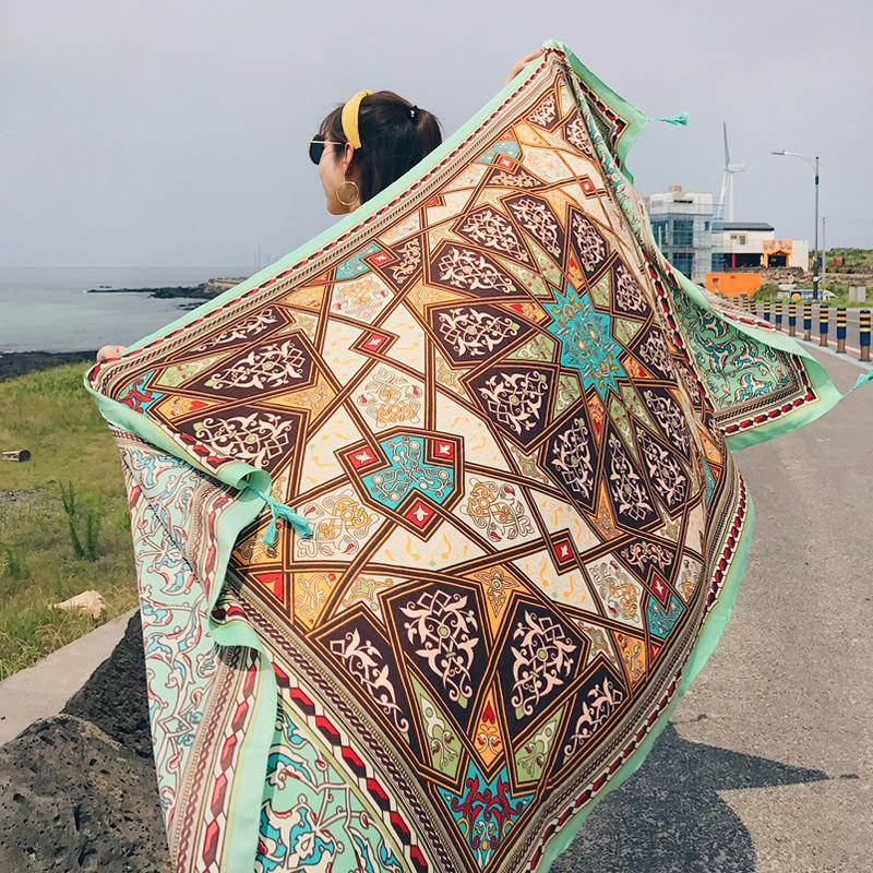 2018 novo 90x180cm sarja algod - Cover Up Kaftan avaliação e preço