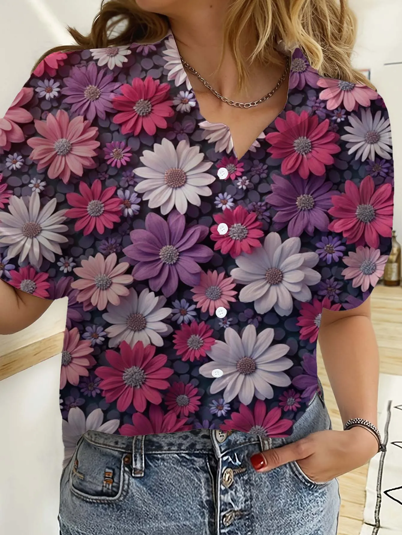 Camisas havaianas femininas ma - Romper Floral Print avaliação e preço